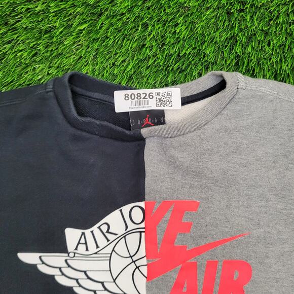 Nike Air-Jordan SRT Remix Sweatshirt Large 21x25 Two-Tone - Picture 10 of 15